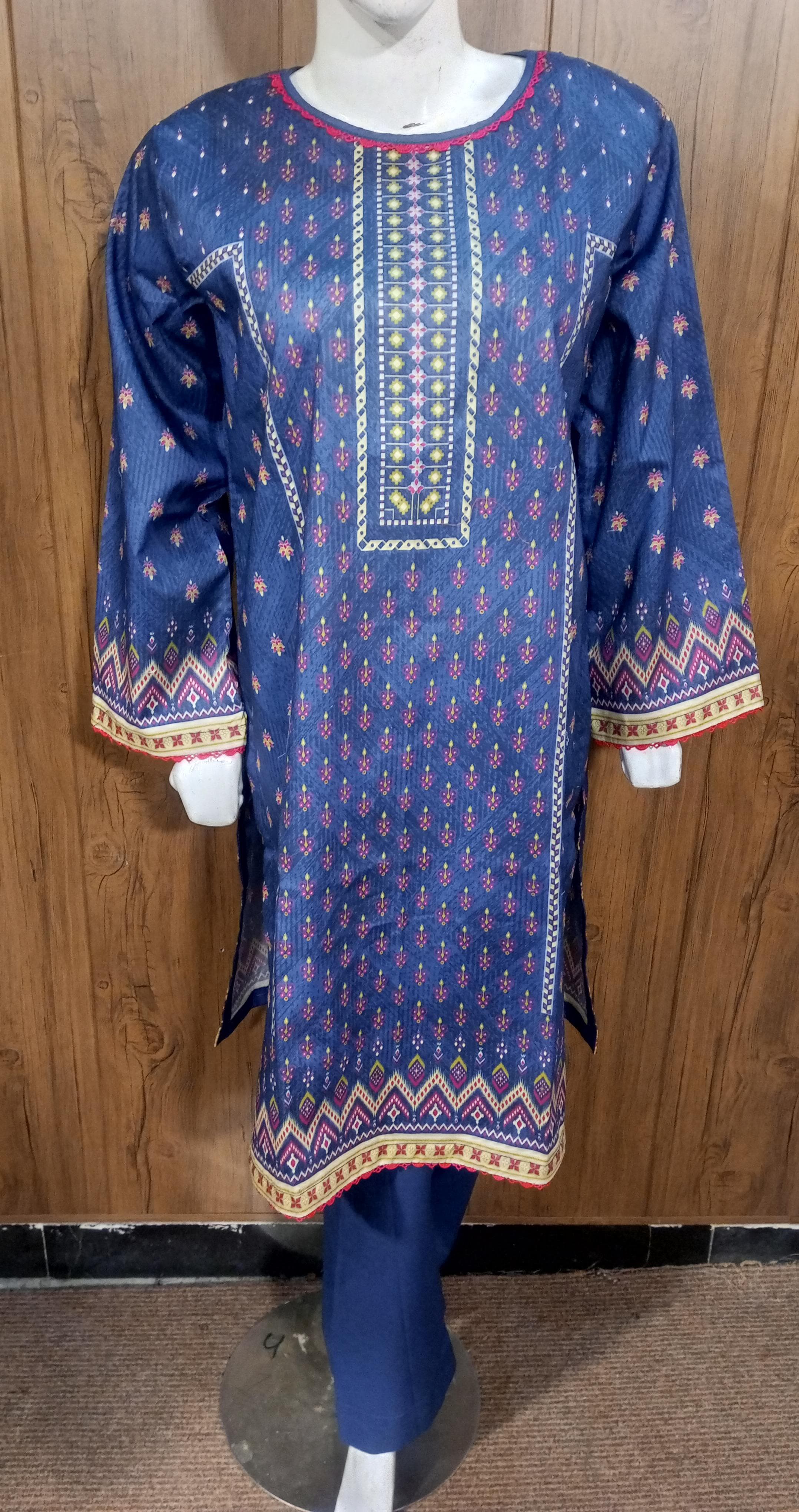I-009 Bin Saeed 3 Piece Premium Lawn Stitched Trouser Shirt